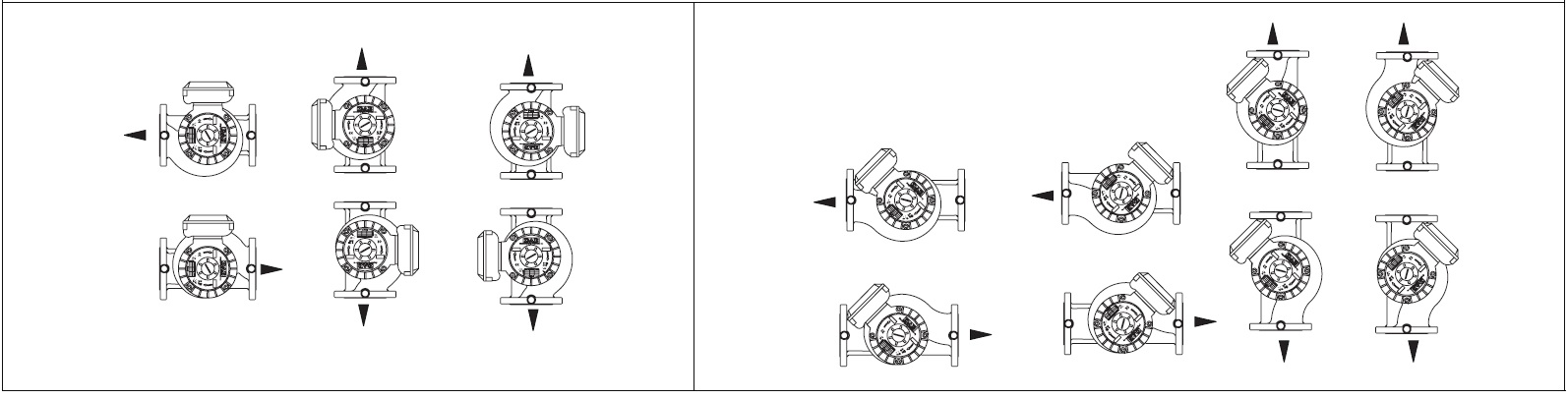 Положення клемної коробки насоса DAB BMH 30/250.40 T